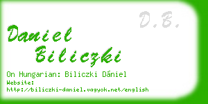 daniel biliczki business card
